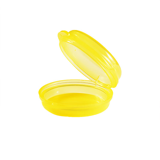 Yellow Round Compartment Storage Case